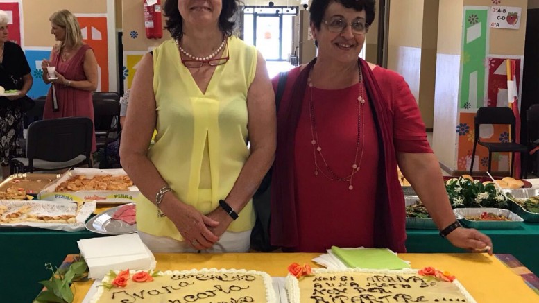 Maestre in pensione Giancarla e Ivana