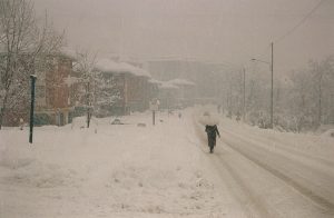 Villa Guardia, via Varesina - La grande nevicata del 1985